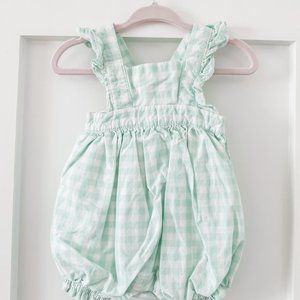 Seafoam Green Romper Bubble Onesie size 0-3 Months Gap Spring Easter Summer